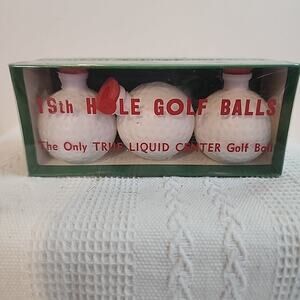 19th Hole Golf Balls The Only True Liquid Center Golf Balls Leisters 1965 Gift!
